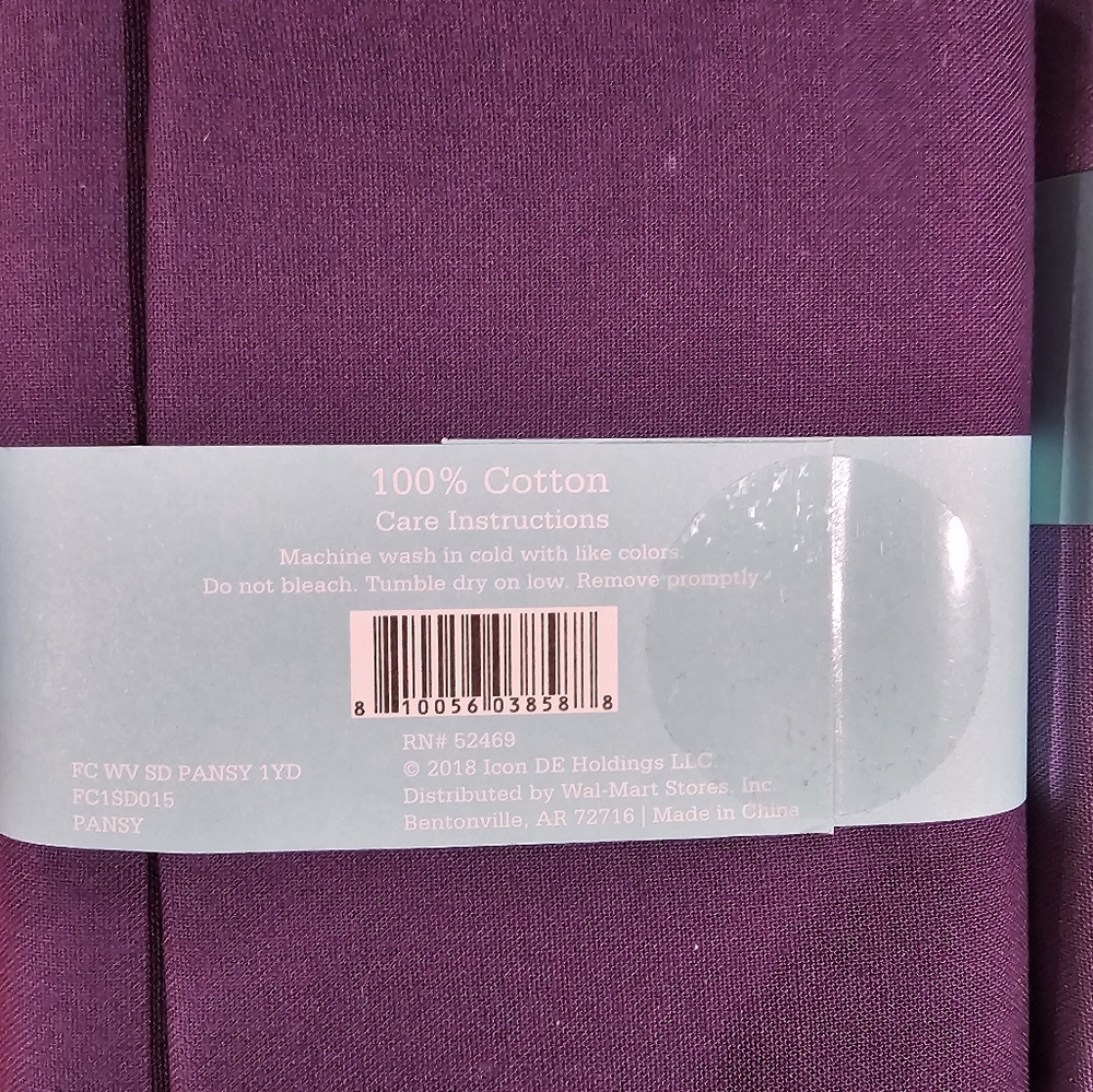 6 pack 1 yard 100% Cotton Fabric solid colors - Picture 3 of 7